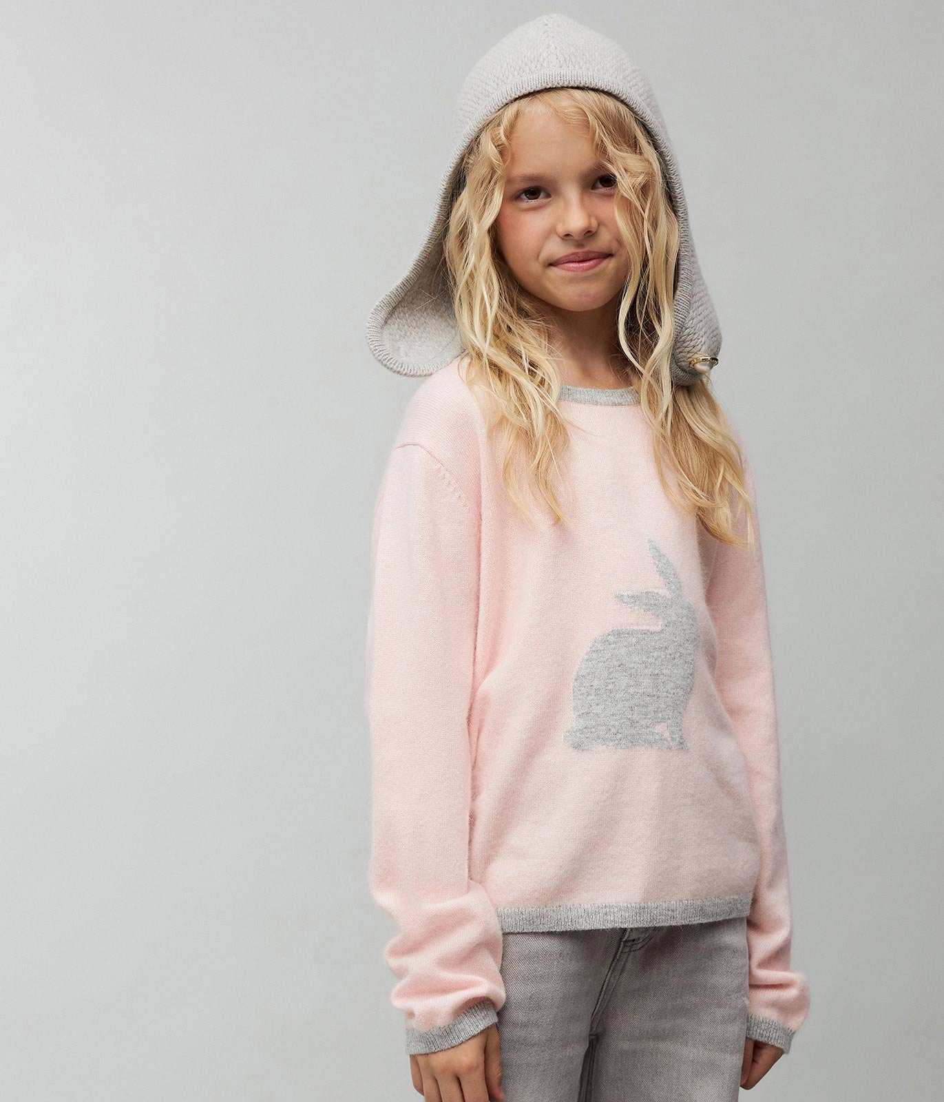 GIRLS Jumper knitted/Джемпер детский/AW23TKG043