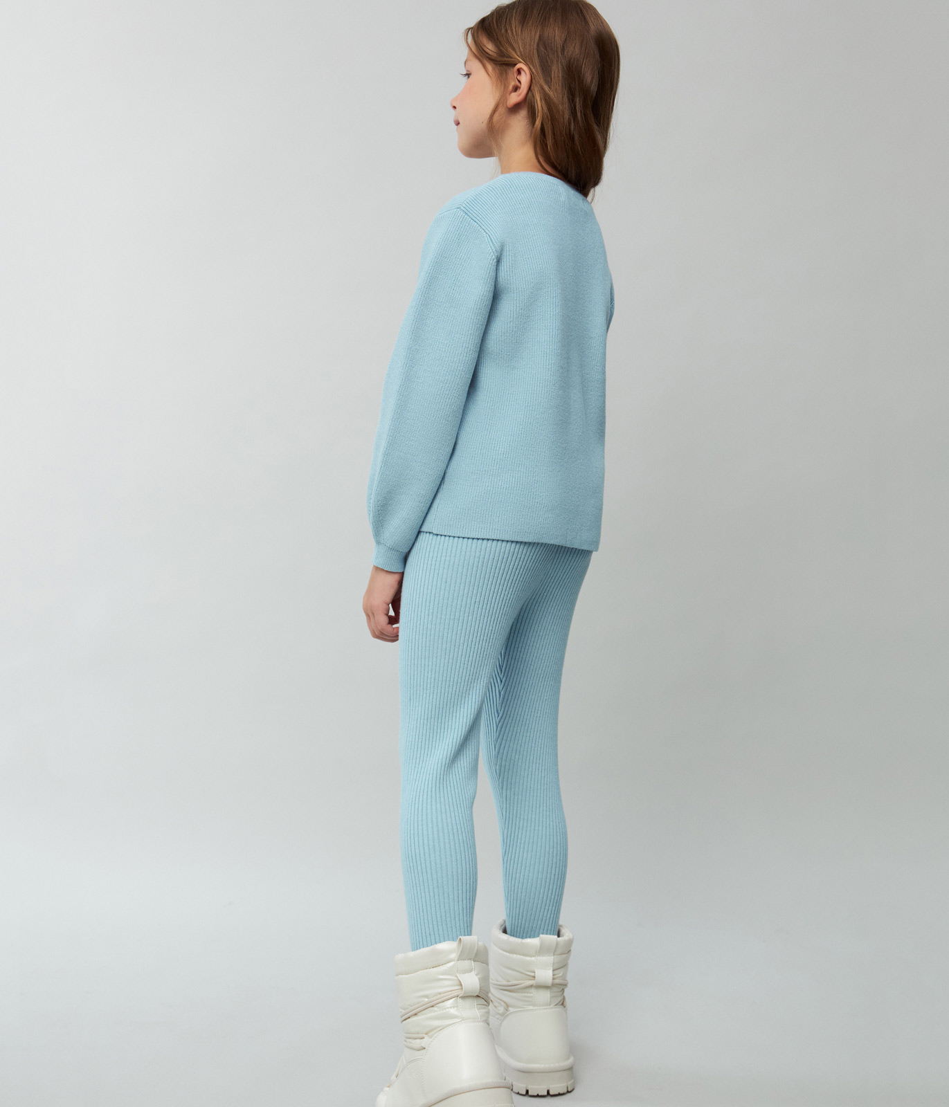 GIRLS set cardi and leggings knitted/Комплект кардиган+брюки детский/AW24TKG032