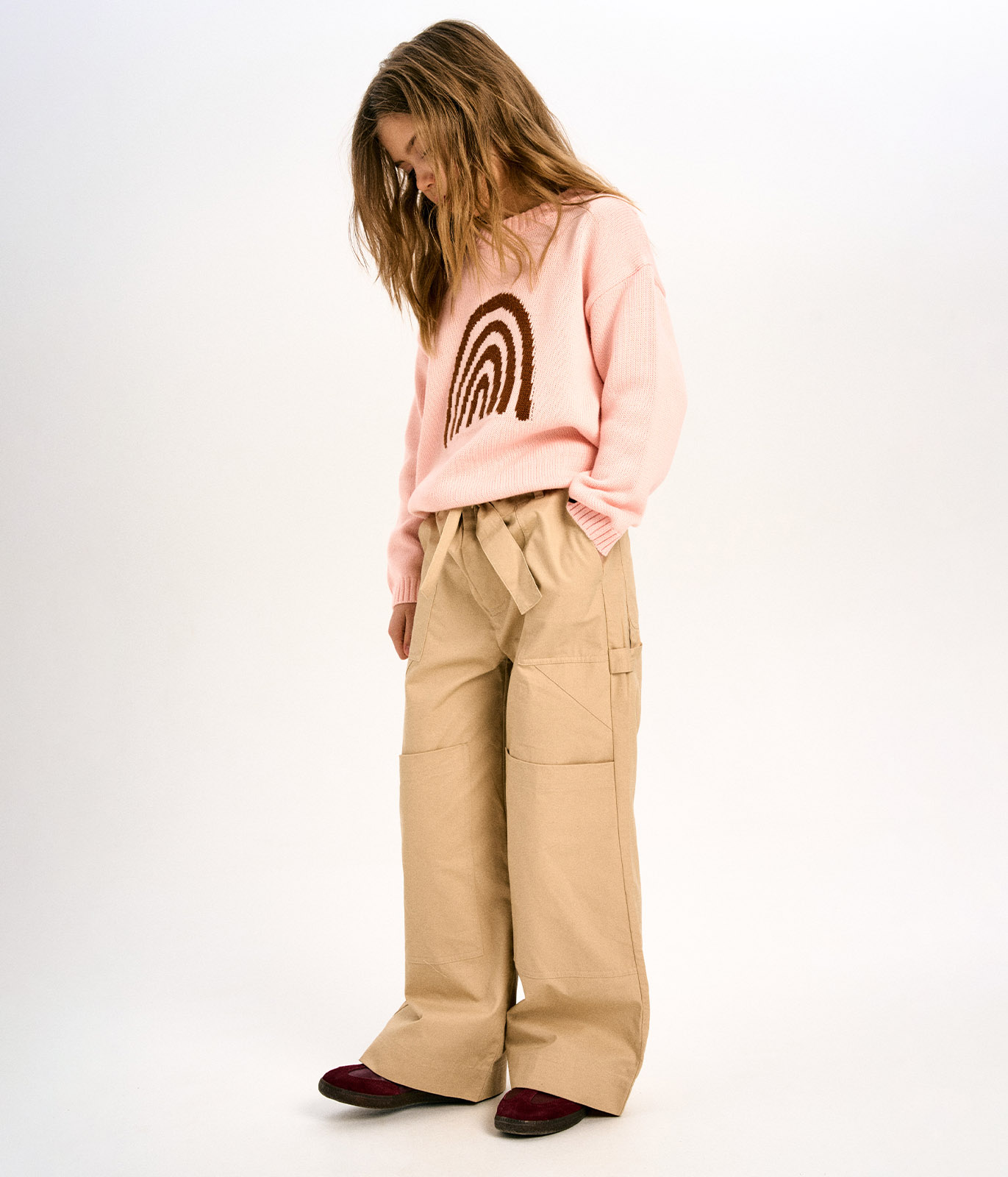 GIRLS Jumper knitted/Джемпер детский/AW23TKG042