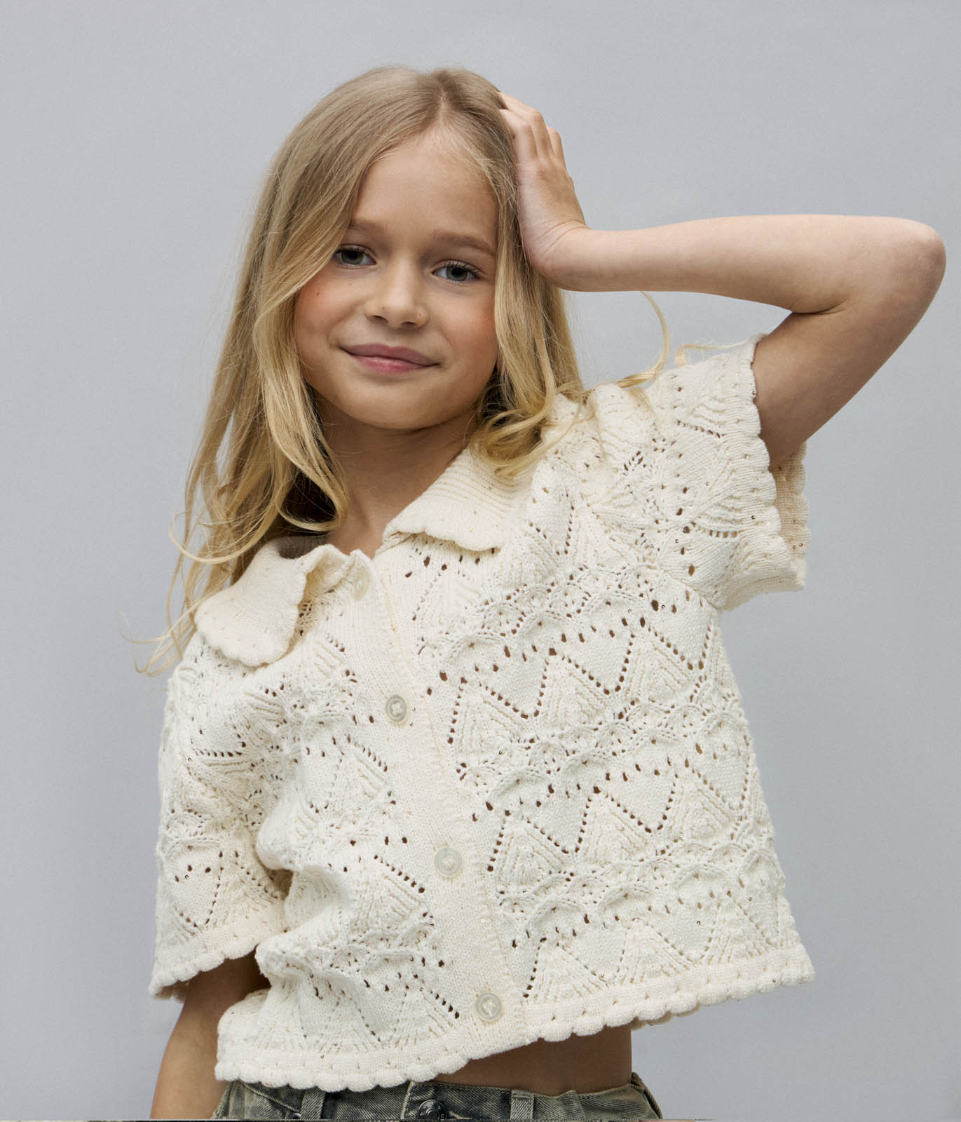 GIRLS cardigan/Кардиган детский/SS25TKG041