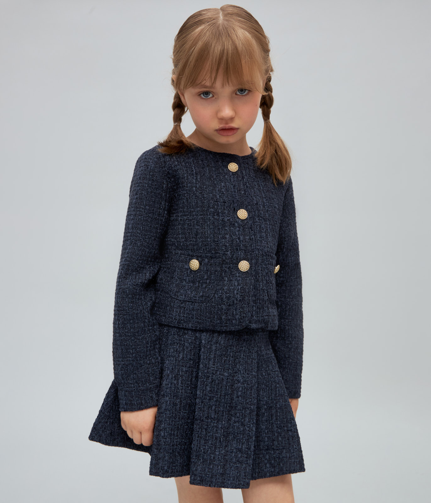 GIRLS School Tweed skirt/ Юбка детская AW24TKG005