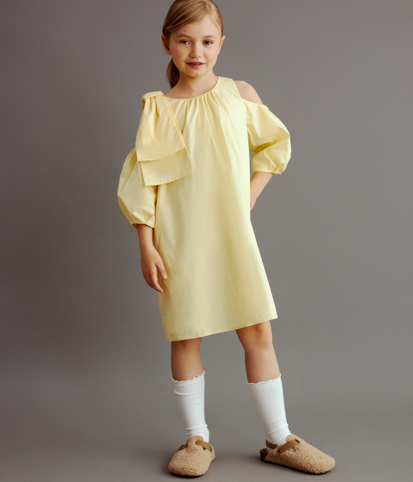GIRLS poplin dress SS/Платье детское/SS24TKG094