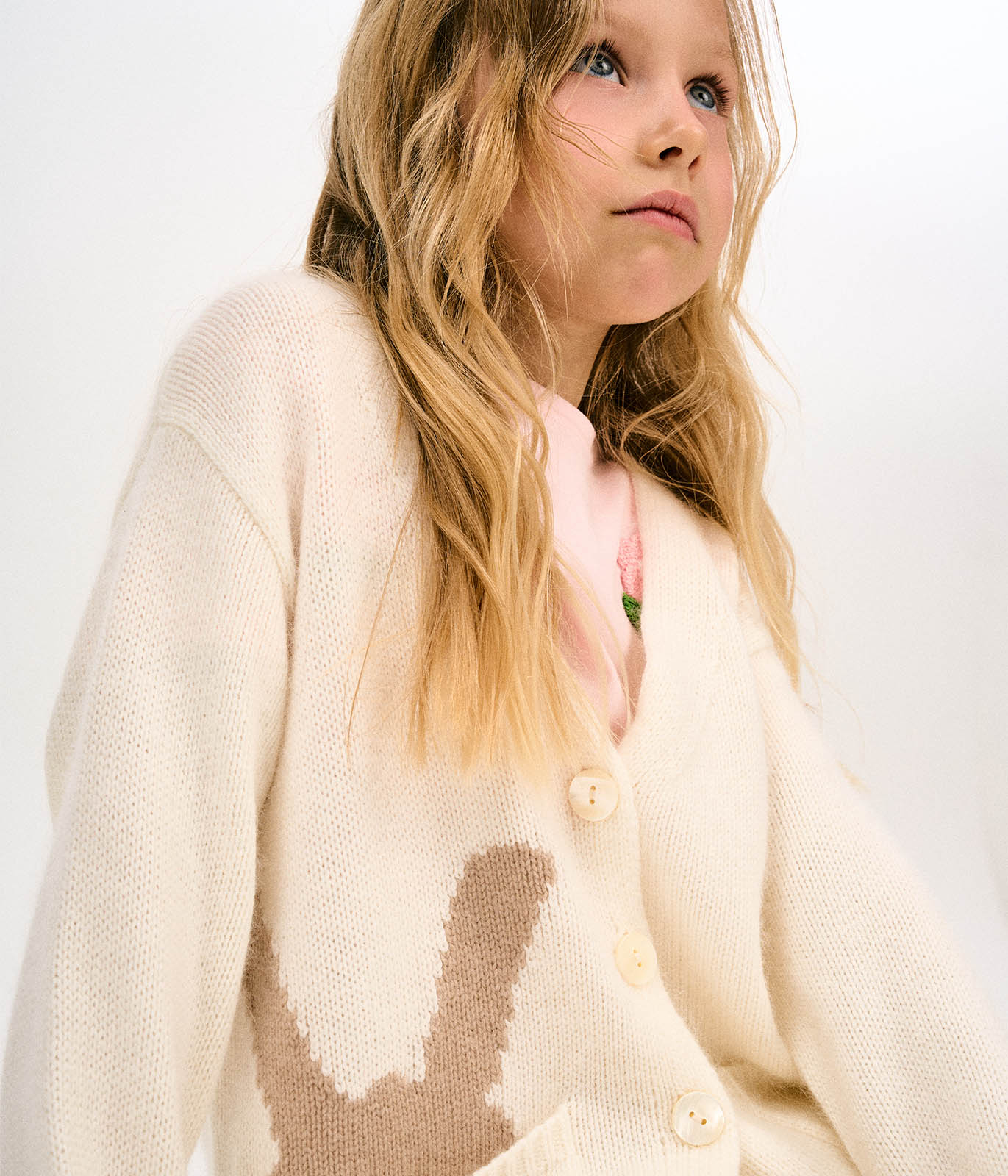 GIRLS Cardi knitted/Кардиган детский/AW23TKG044W