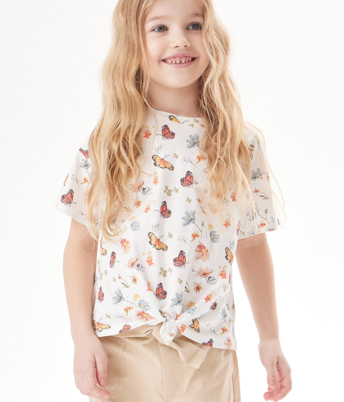 GIRLS knot tee SS/ Футболка детская к/р/SS24TKG072