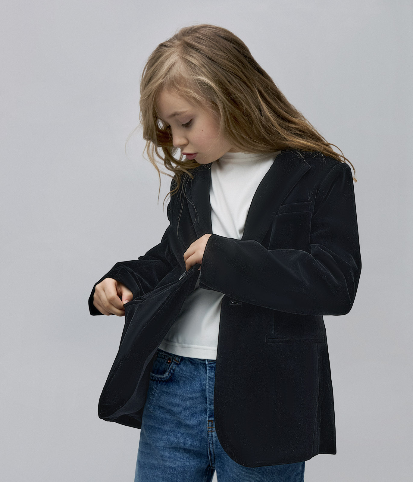 BOYS Velour Blazer/Велюровый пиджак для мальчиков/AW24TKU011