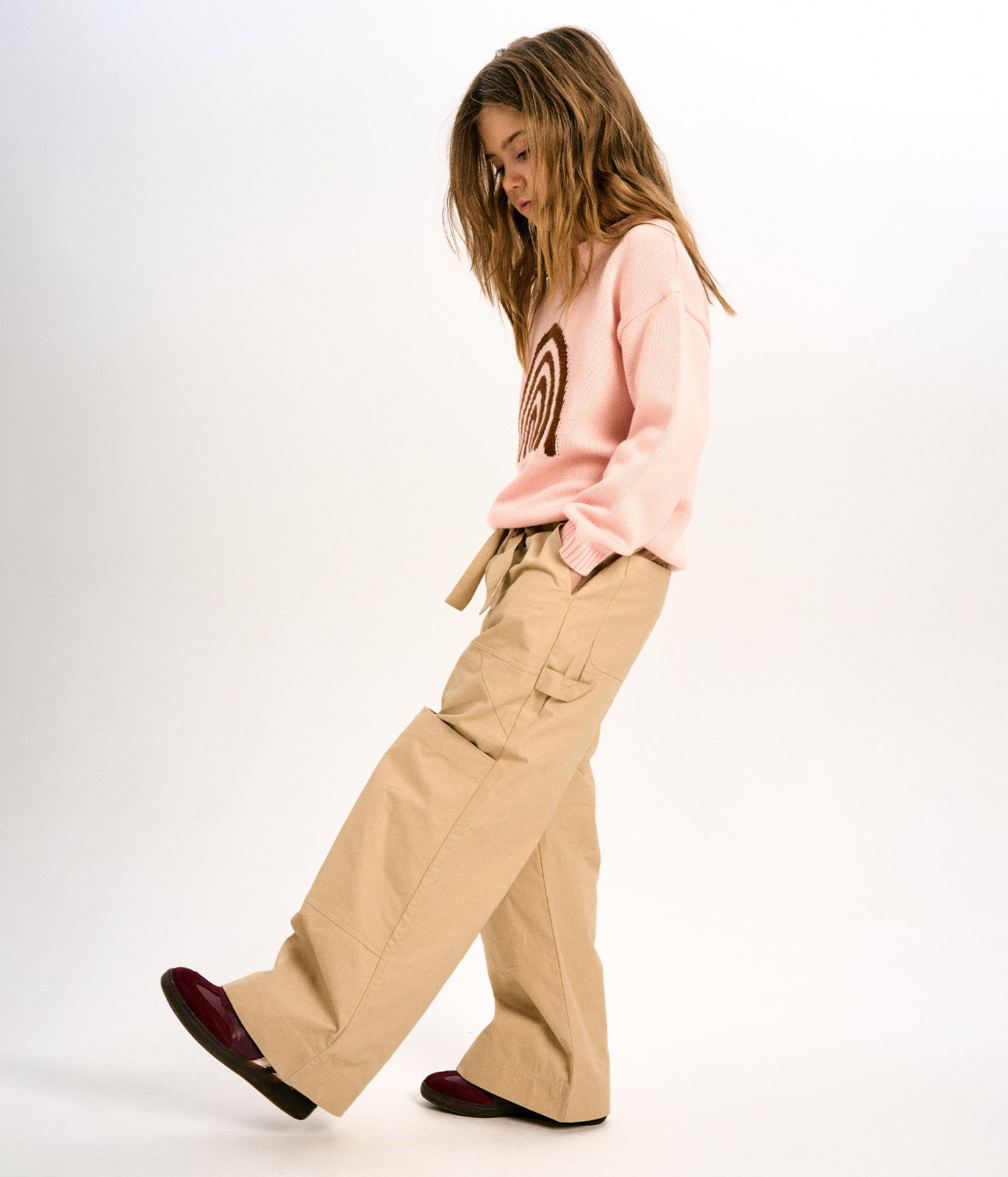 GIRLS Jumper knitted/Джемпер детский/AW23TKG042