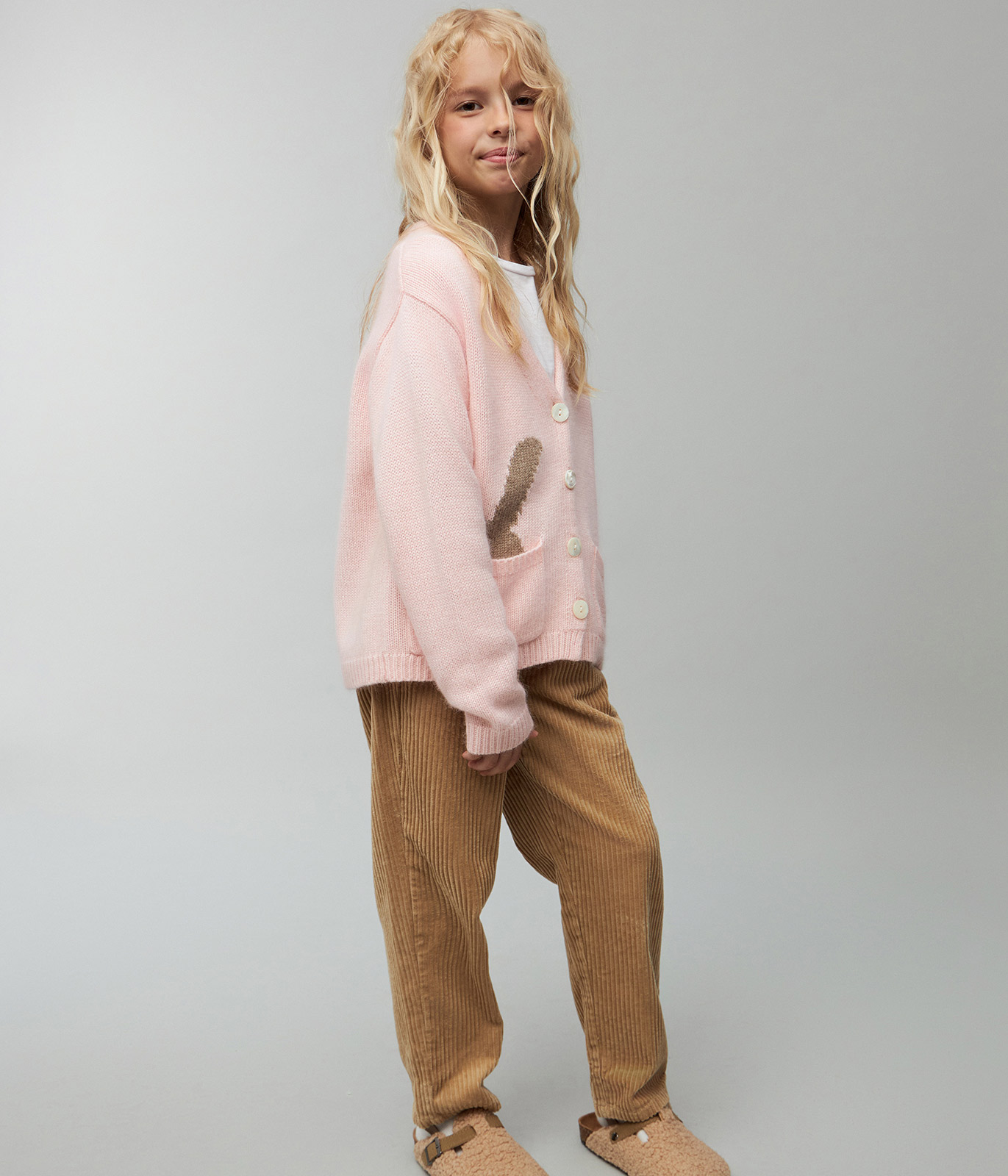 GIRLS Cardi knitted/Кардиган детский/AW23TKG044