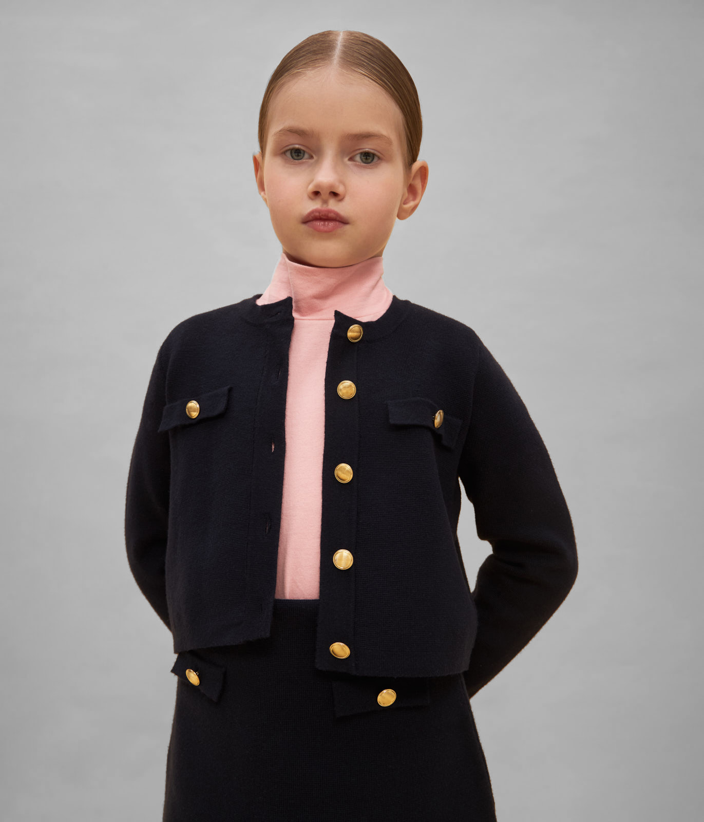 GIRLS skirt knitted/Юбка детская/AW24TKG010