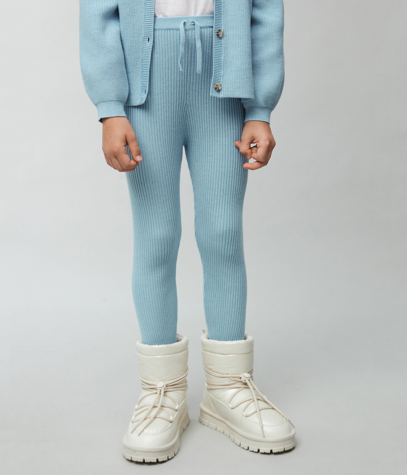 GIRLS set cardi and leggings knitted/Комплект кардиган+брюки детский/AW24TKG032