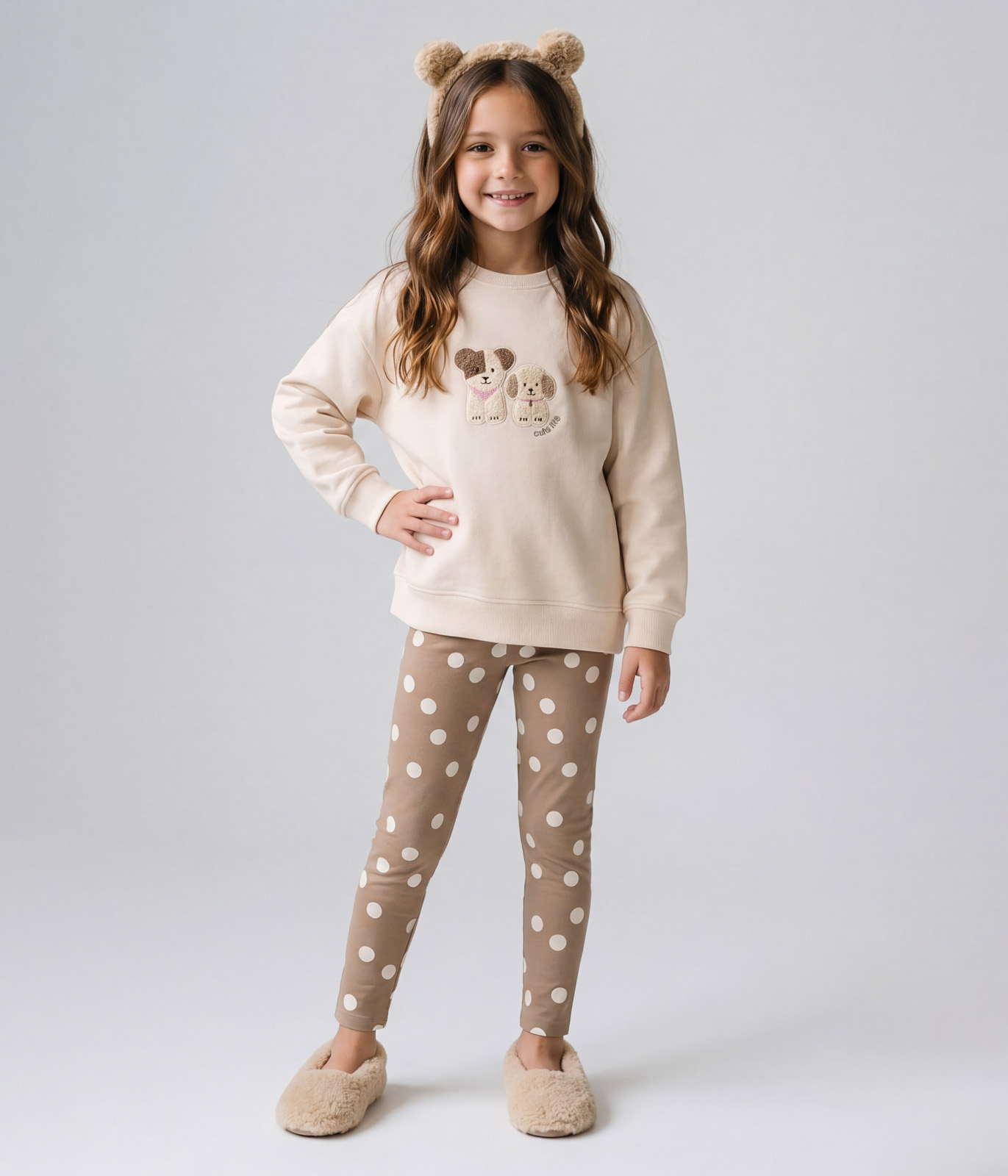 GIRLS Set: leggings & sweatshirt/Комплект детский: Леггинсы и свитшот /AW25TKG037