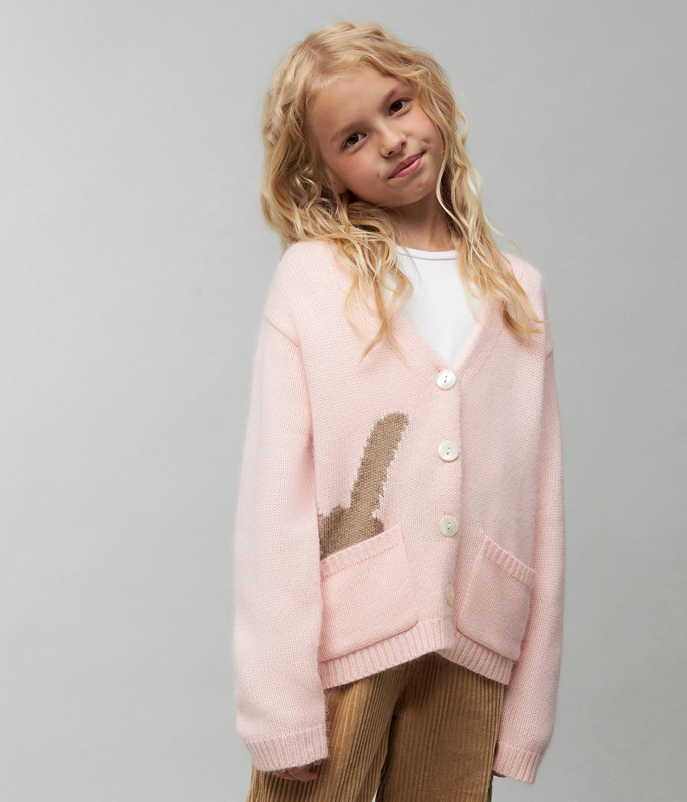 GIRLS Cardi knitted/Кардиган детский/AW23TKG044