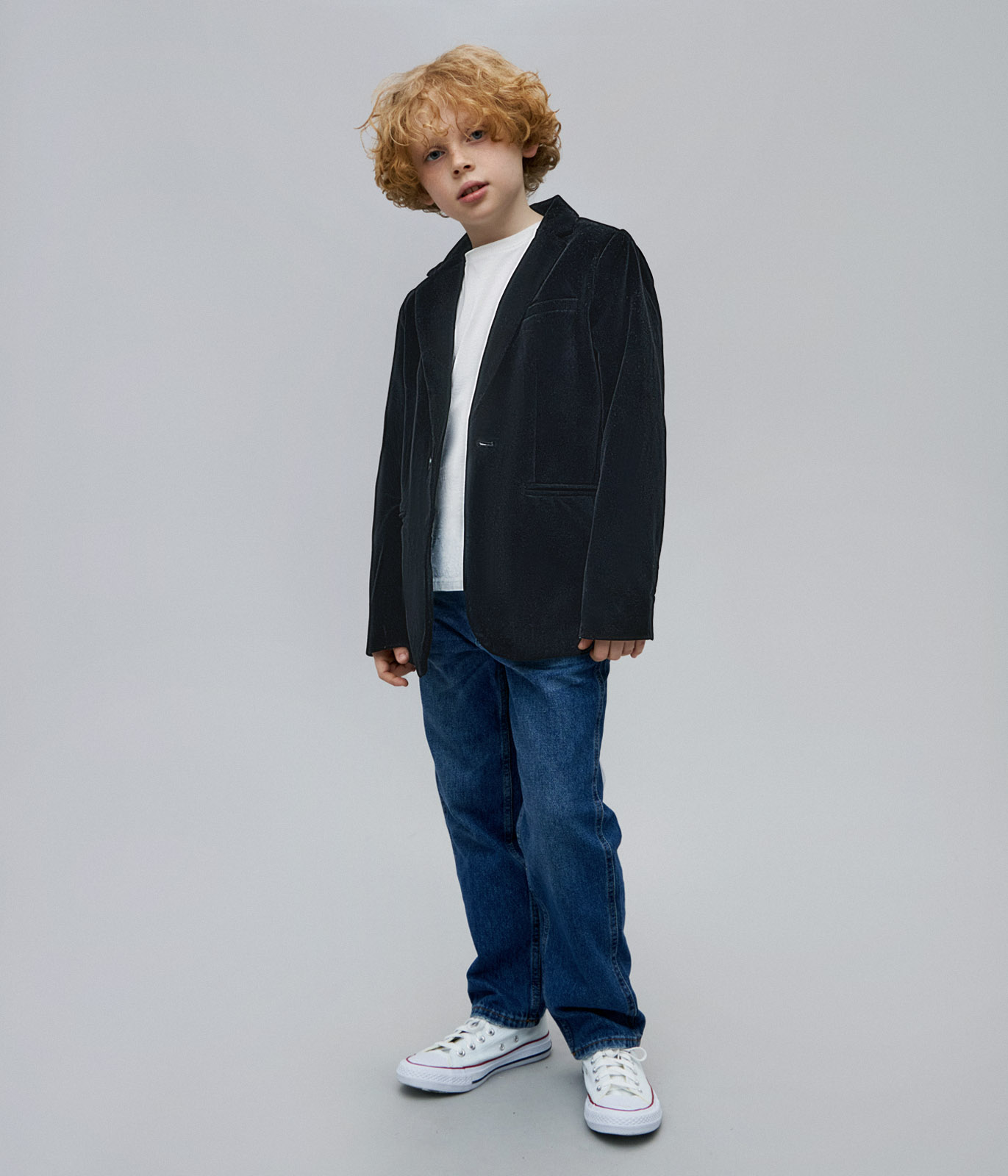 BOYS Velour Blazer/Велюровый пиджак для мальчиков/AW24TKU011