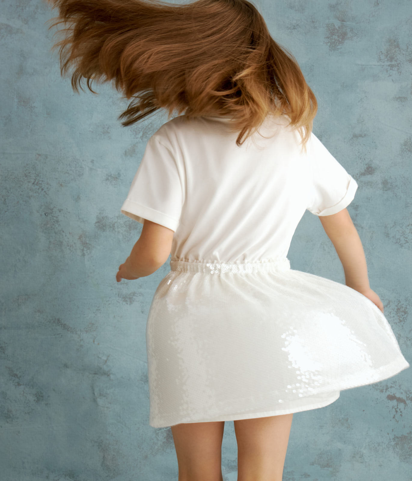 GIRLS Sequined skirt/Юбка для девочек/AW24TKG060