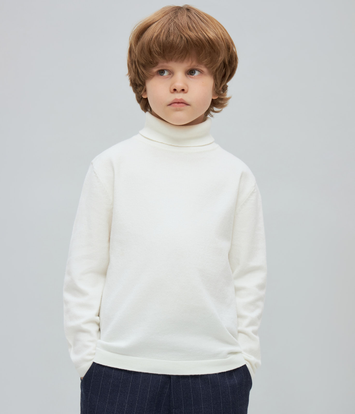 GIRLS roll neck knitted/Водолазка детская/AW24TKU046