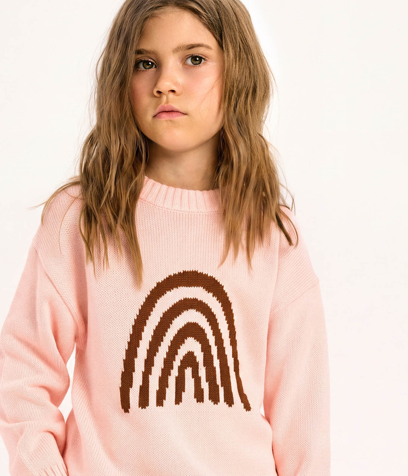 GIRLS Jumper knitted/Джемпер детский/AW23TKG042