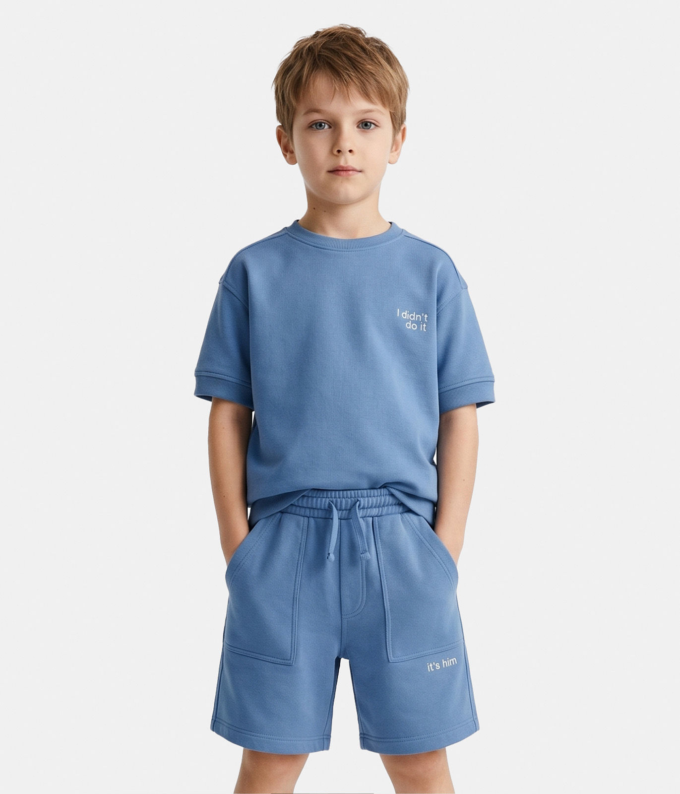 BOYS Set Shorts and Tee SS/ К-т джемпер и шорты  детский /SS24TKB041