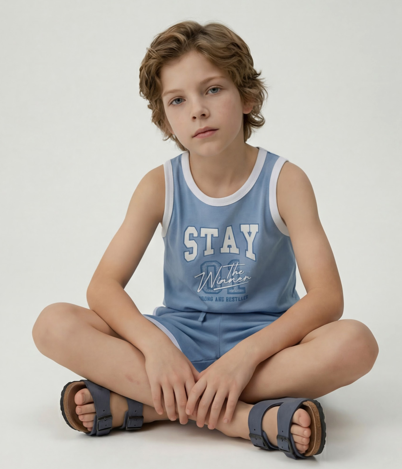 BOYS Set: t-shirt & shorts/Комплект: майка и шорты детские/SS26TKB015