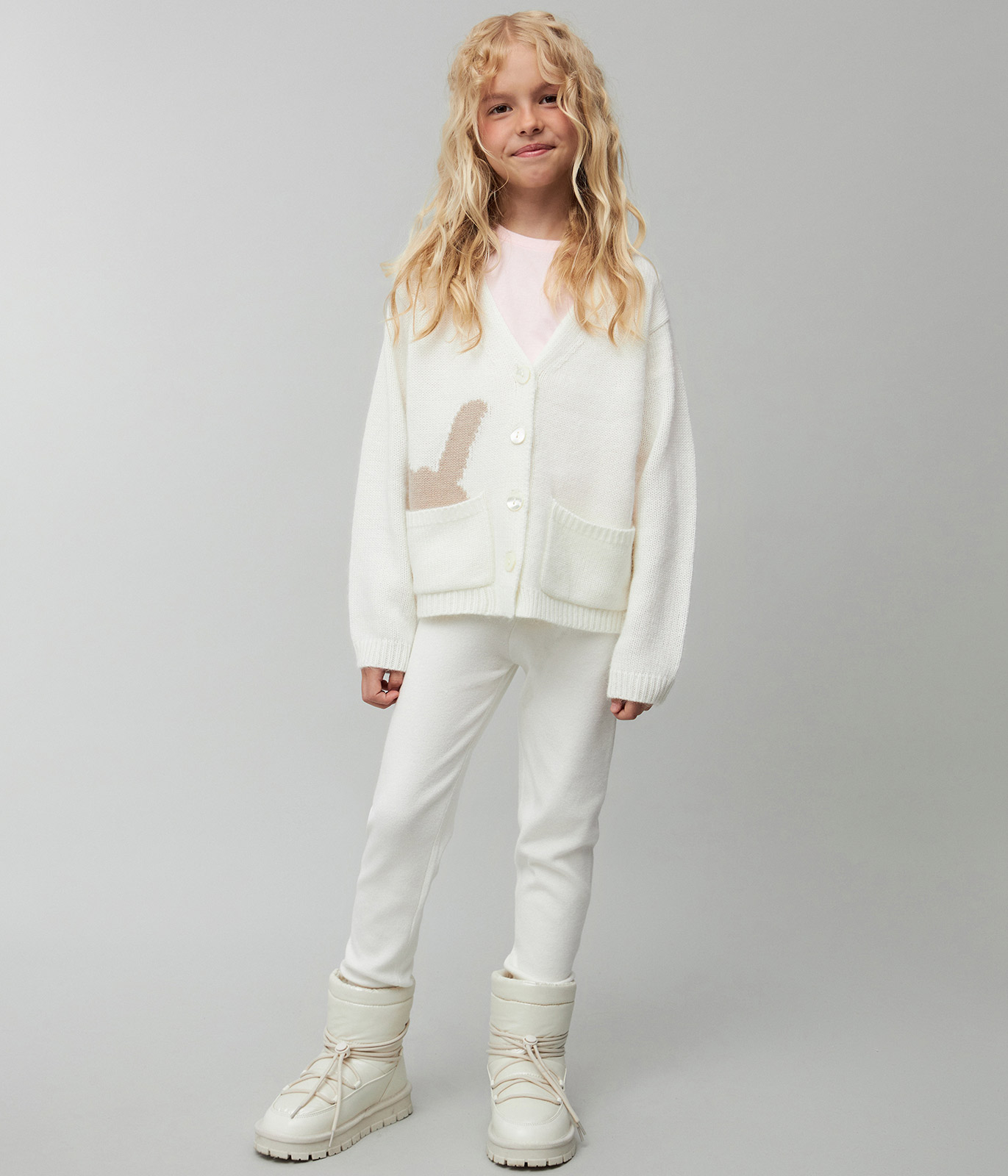 GIRLS Cardi knitted/Кардиган детский/AW23TKG044W