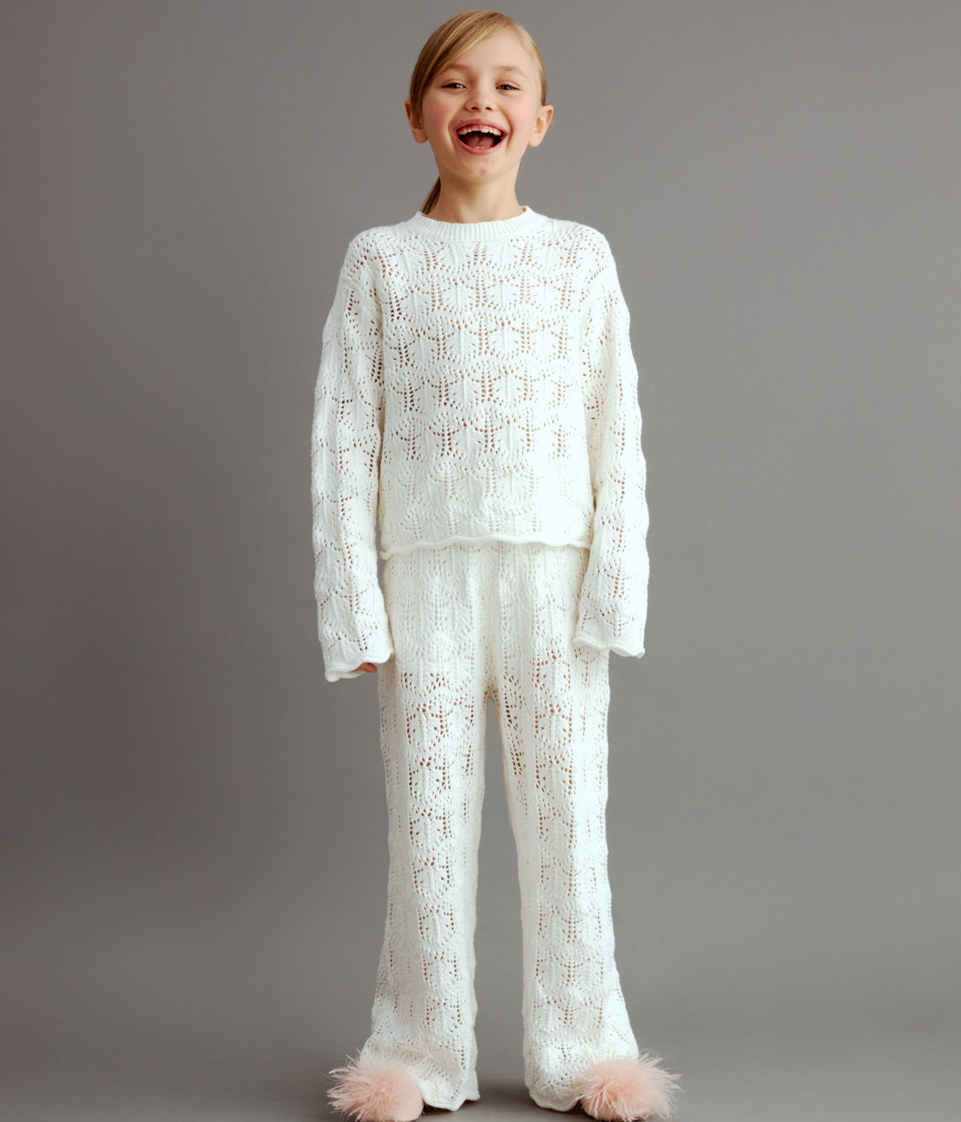GIRLS jumper knitted/Джемпер детский/SS24TKG030
