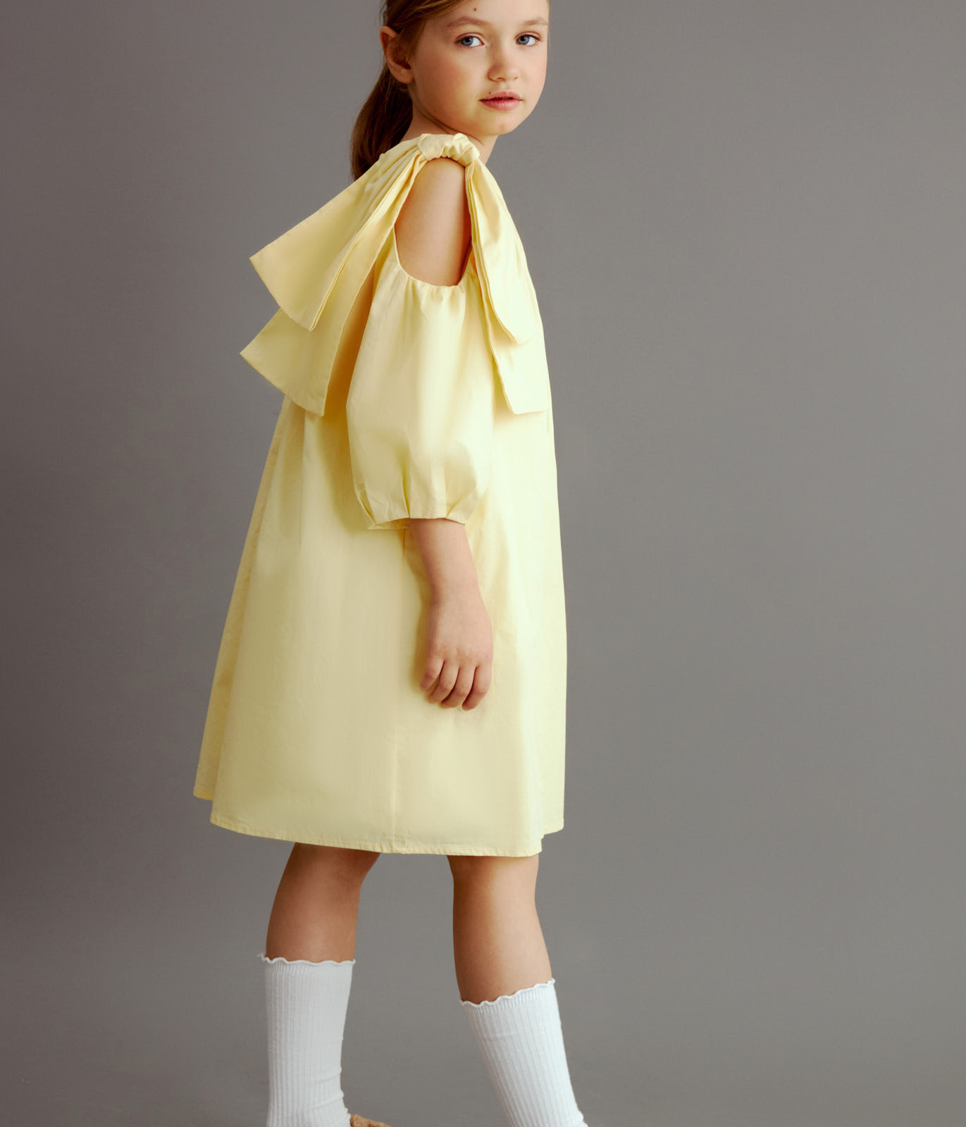 GIRLS poplin dress SS/Платье детское/SS24TKG094