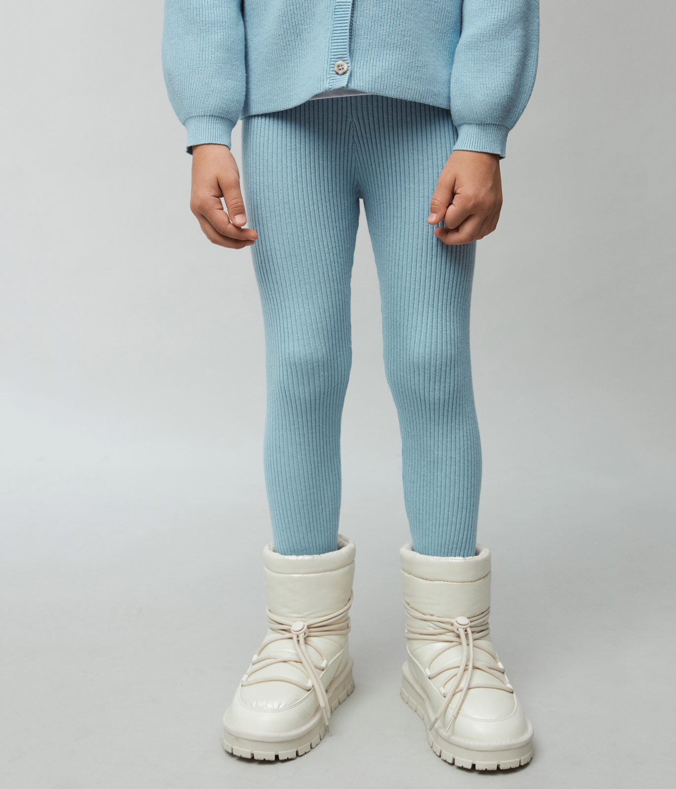 GIRLS set cardi and leggings knitted/Комплект кардиган+брюки детский/AW24TKG032