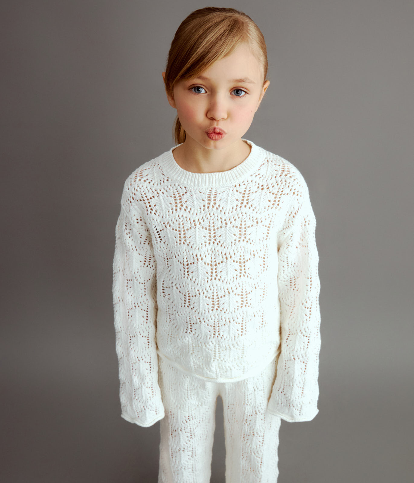 GIRLS jumper knitted/Джемпер детский/SS24TKG030
