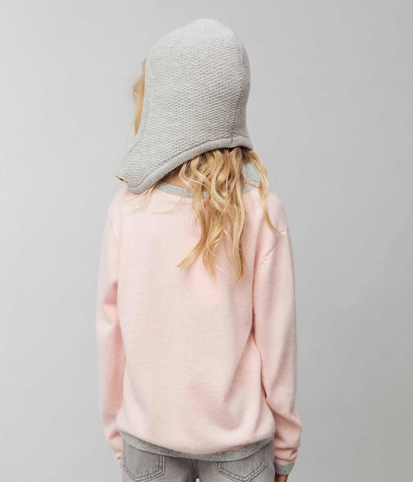 GIRLS Jumper knitted/Джемпер детский/AW23TKG043