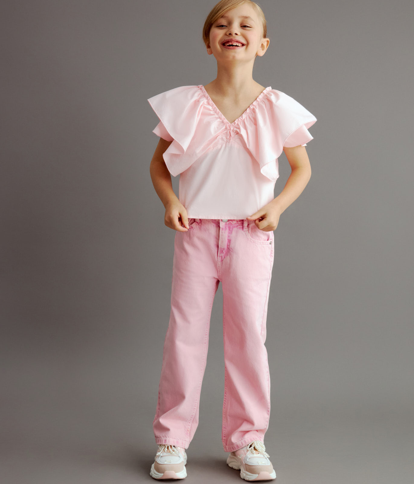 GIRLS Jeans/ Брюки детские/SS24TKG082
