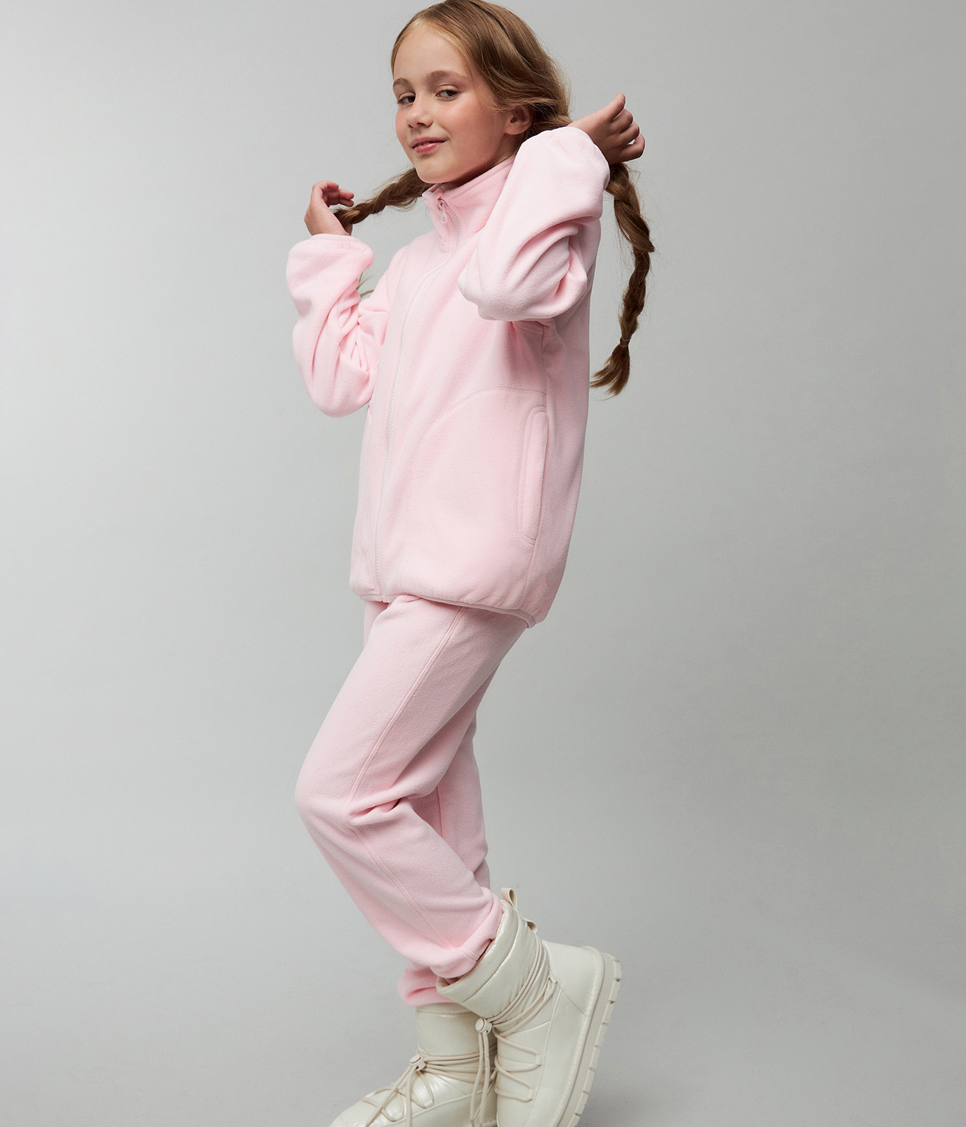 GIRLS FLEECE CARDIGAN/Кардиган детский/AW23TKG014