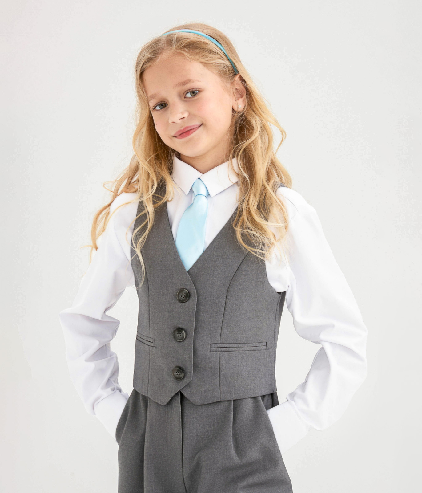 GIRLS Vest/Жилет детский/AW25TKG018