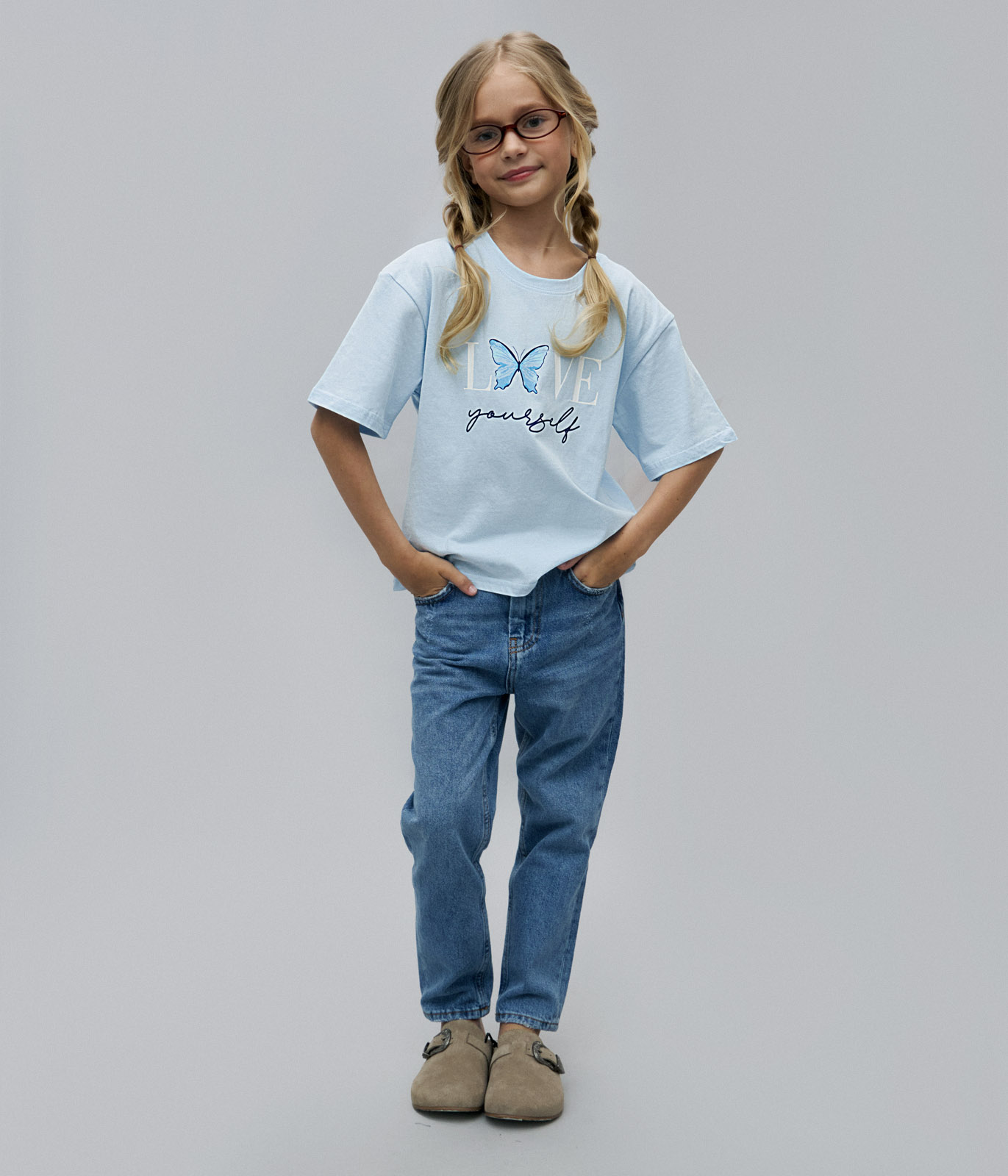 GIRLS Butterfly tee SS/ Футболка детская к/р/SS24TKG079