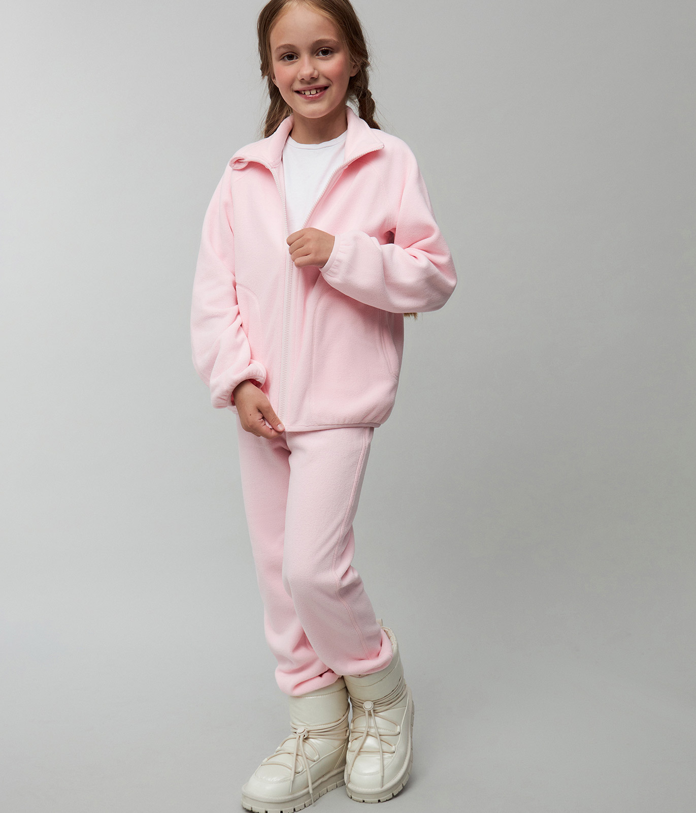 GIRLS FLEECE CARDIGAN/Кардиган детский/AW23TKG014