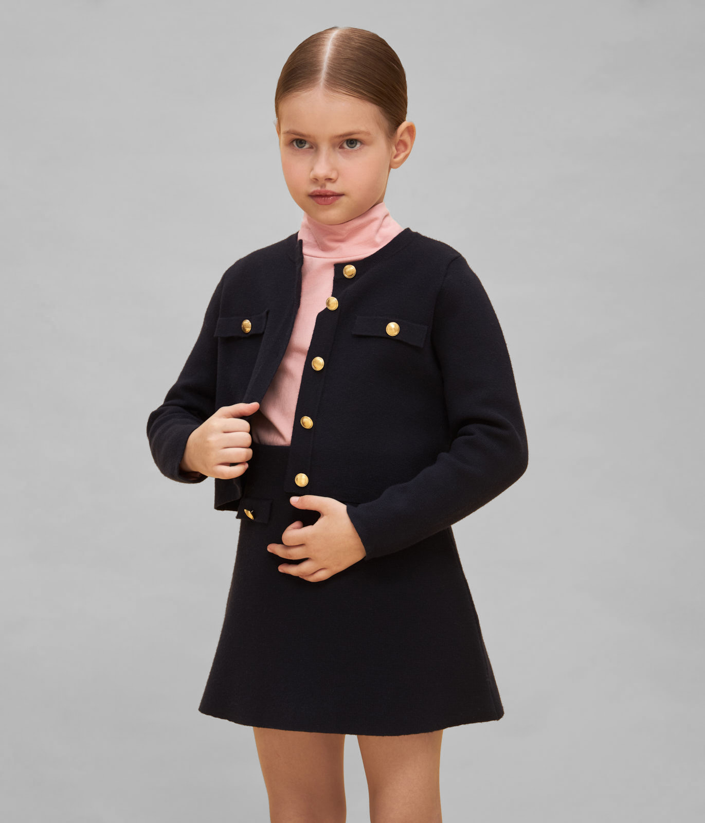 GIRLS skirt knitted/Юбка детская/AW24TKG010