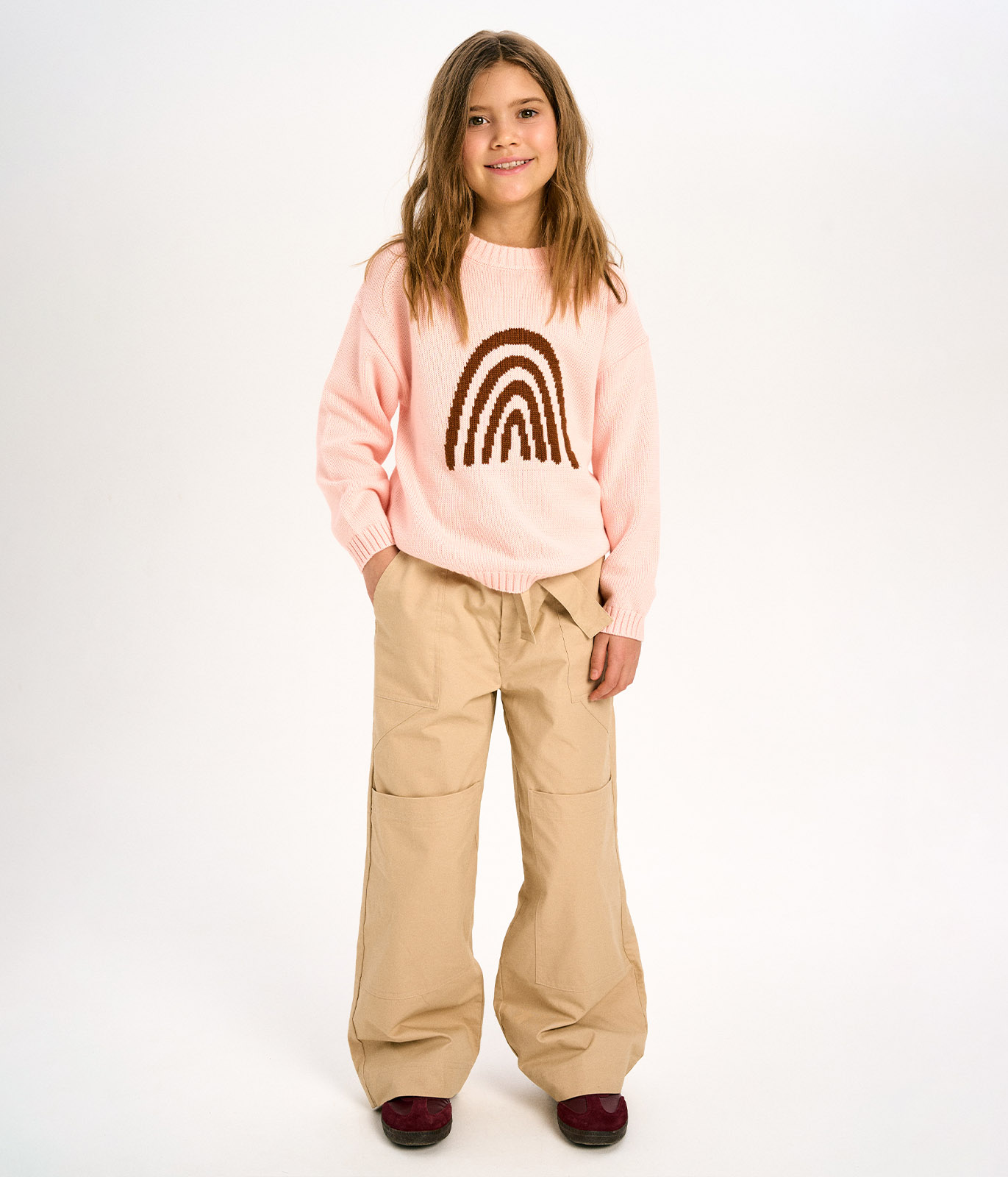 GIRLS Jumper knitted/Джемпер детский/AW23TKG042