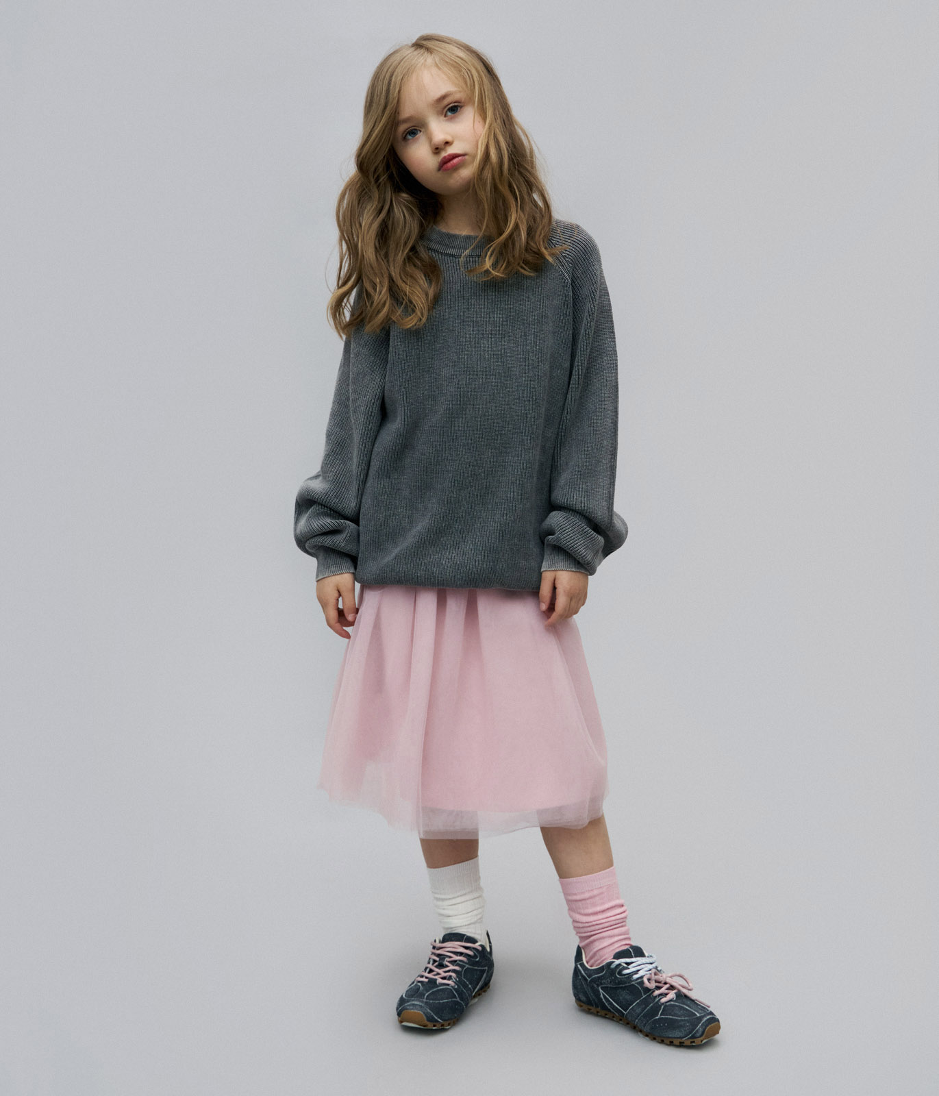 GIRLS Mesh skirt/ Юбка детская/AW23TKG060