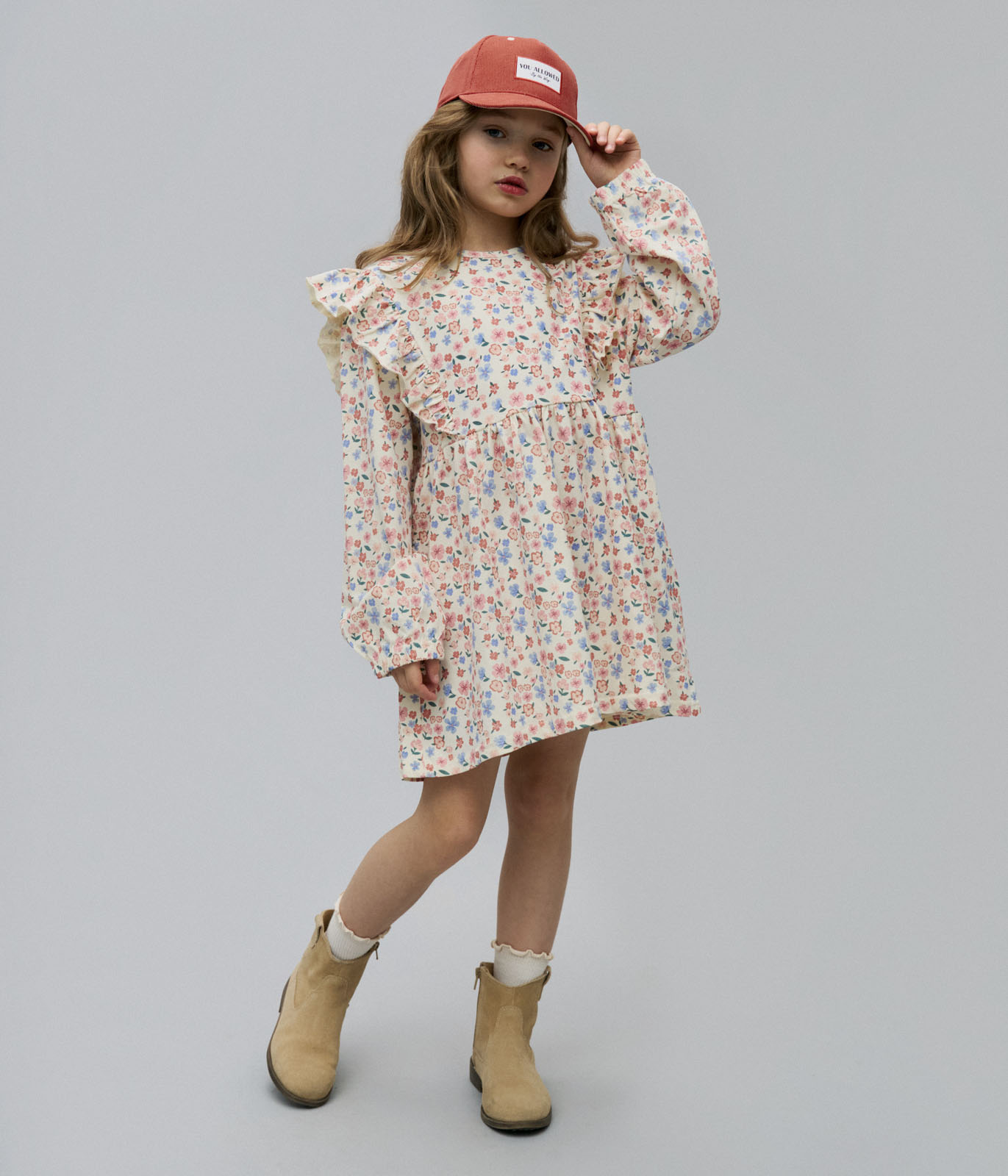 GIRLS dress LS/ Платье детское д/р/AW23TKG026