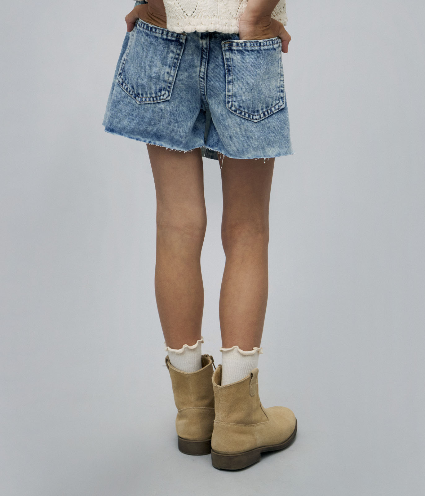 GIRLS Shorts denim/ Юбка -Шорты детские/SS24TKG029