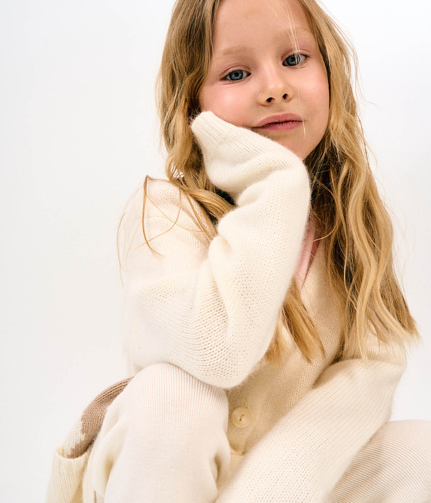 GIRLS Cardi knitted/Кардиган детский/AW23TKG044W