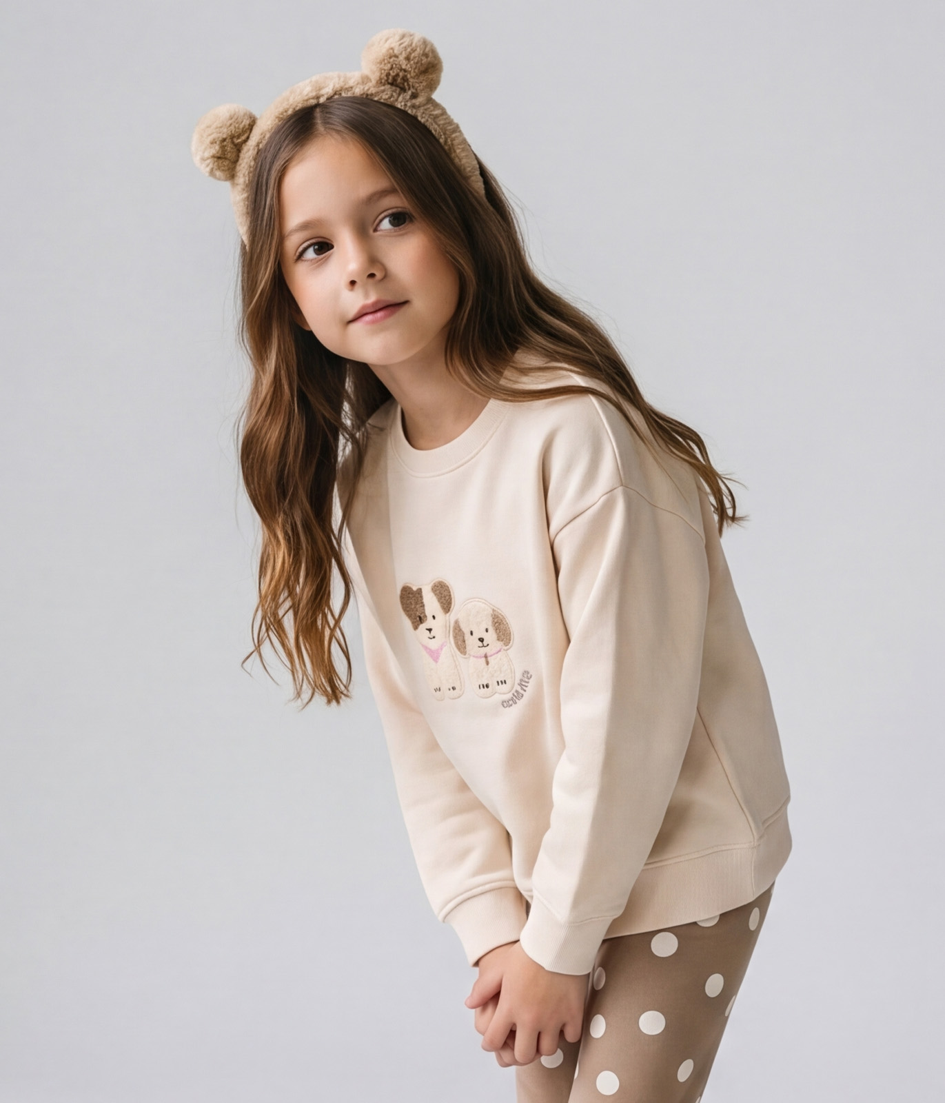 GIRLS Set: leggings & sweatshirt/Комплект детский: Леггинсы и свитшот /AW25TKG037