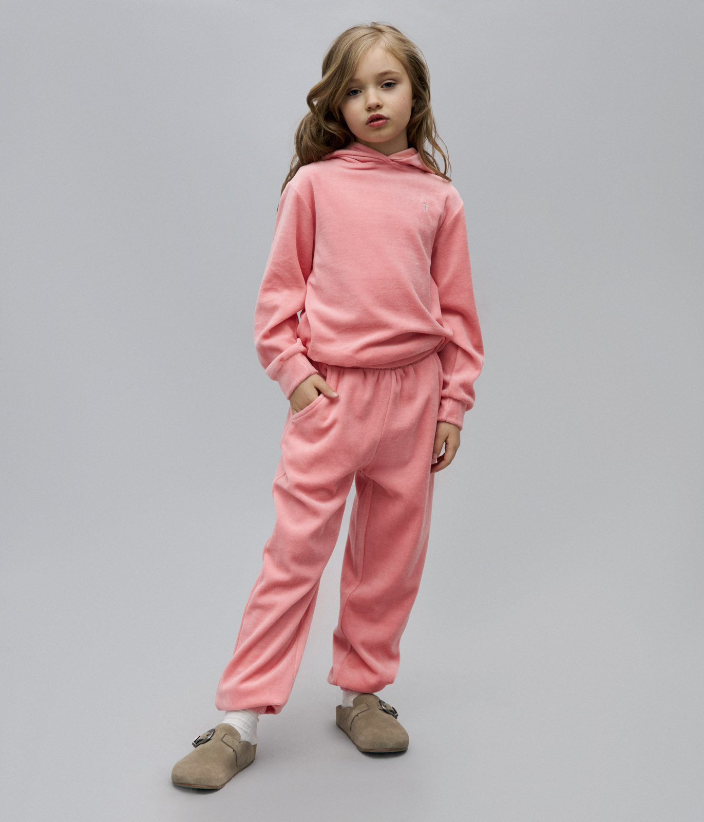 GIRLS veloure set Cardi and Joggers/ Комплект детский Кардиган и Брюки/AW23TKG036