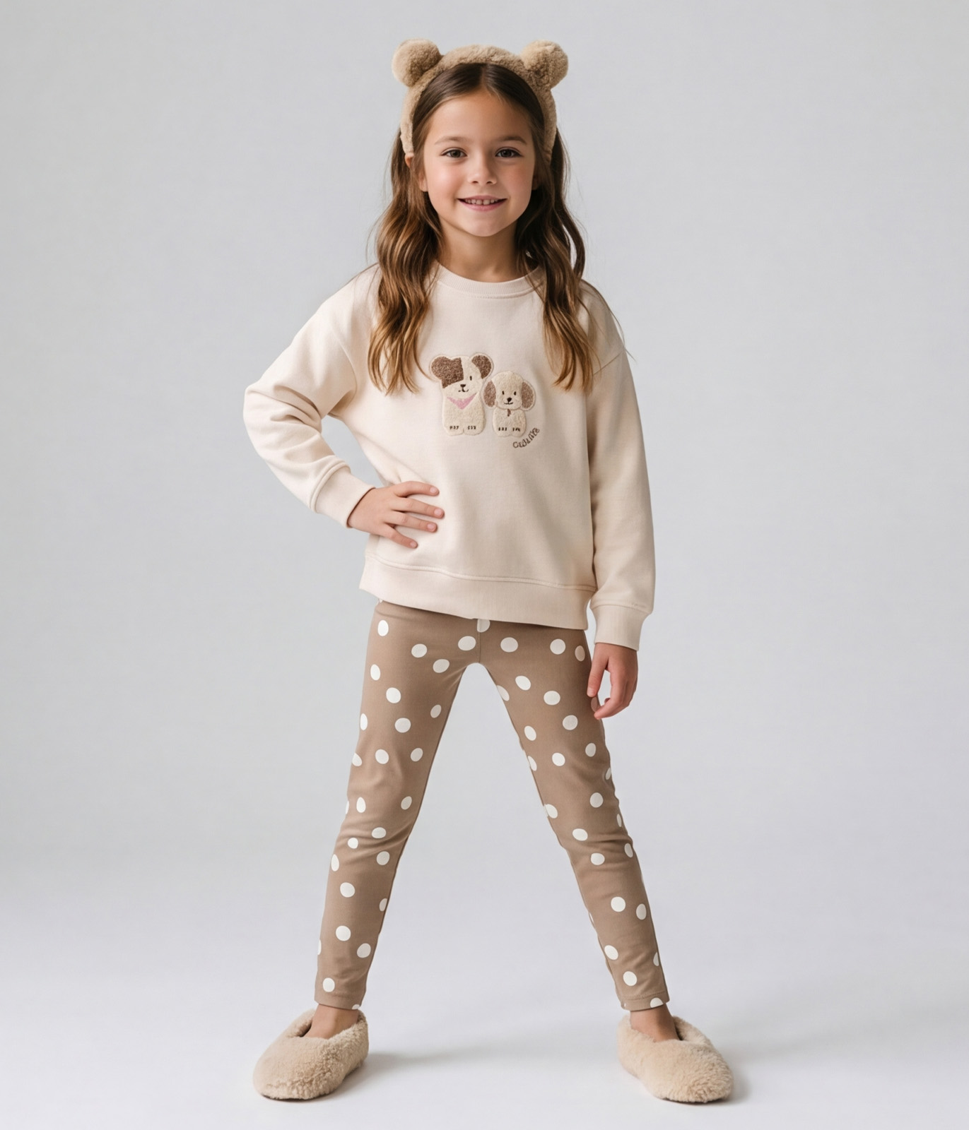 GIRLS Set: leggings & sweatshirt/Комплект детский: Леггинсы и свитшот /AW25TKG037