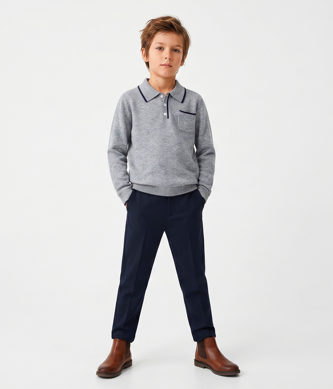 BOYS Jumper knitted/Джемпер детский/AW23TKB031