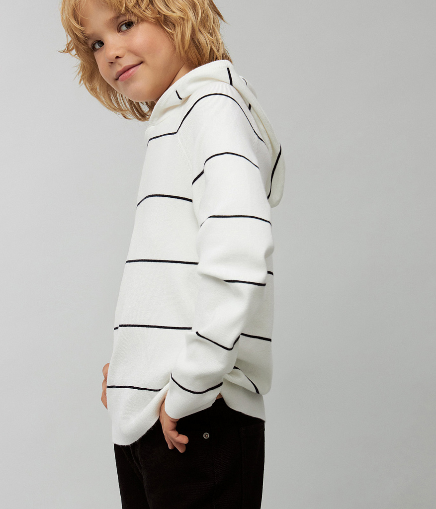 BOYS Jumper knitted/Джемпер детский/AW23TKB032 молочный