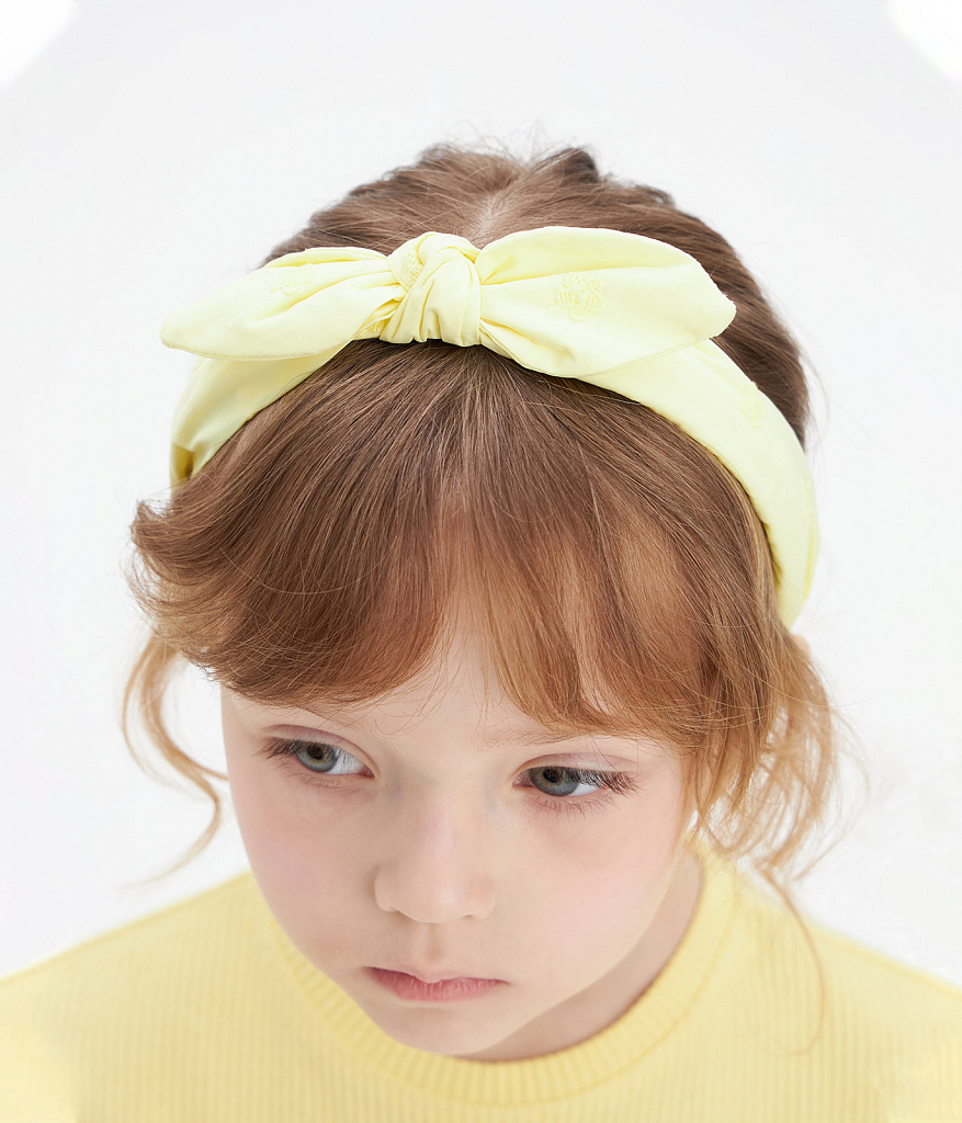 GIRLS head band/Ободок для волос детский/SS24TKG102 желтый