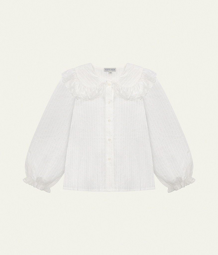 GIRLS Blouse/Блузка детская/AW25TKG021 белый