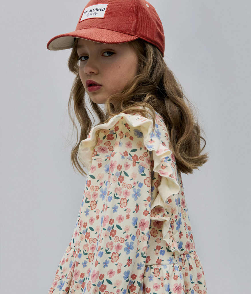 GIRLS dress LS/ Платье детское д/р/AW23TKG026 розовый