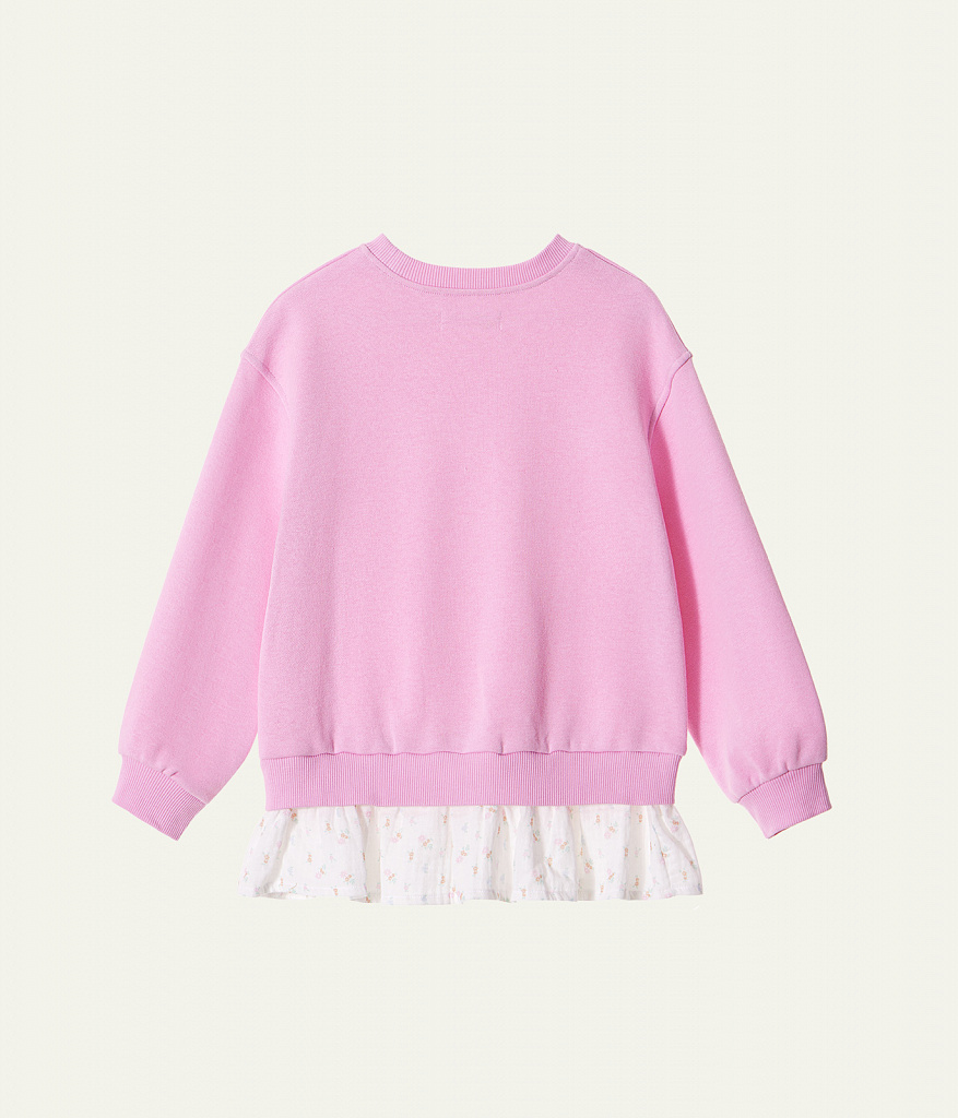 GIRLS Jumper sweat/ Джемпер детский/SS24TKG026 розовый