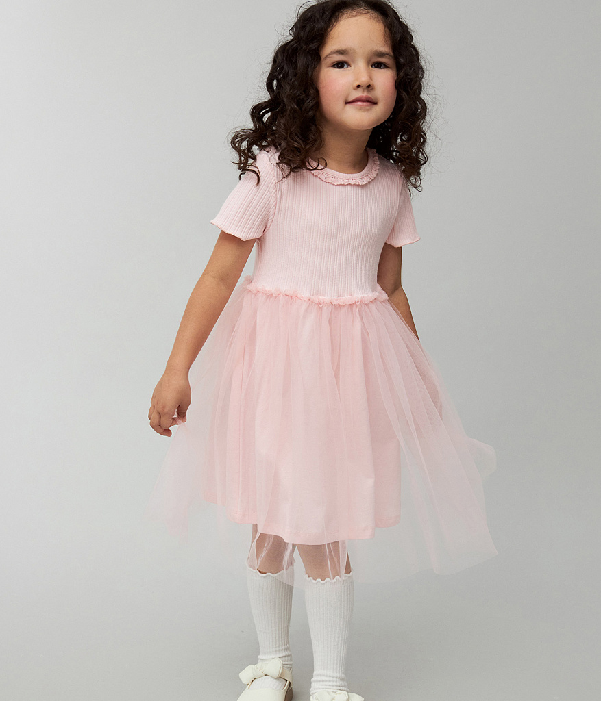 GIRLS Dress/ Платье детское/SS24TKG009 розовый