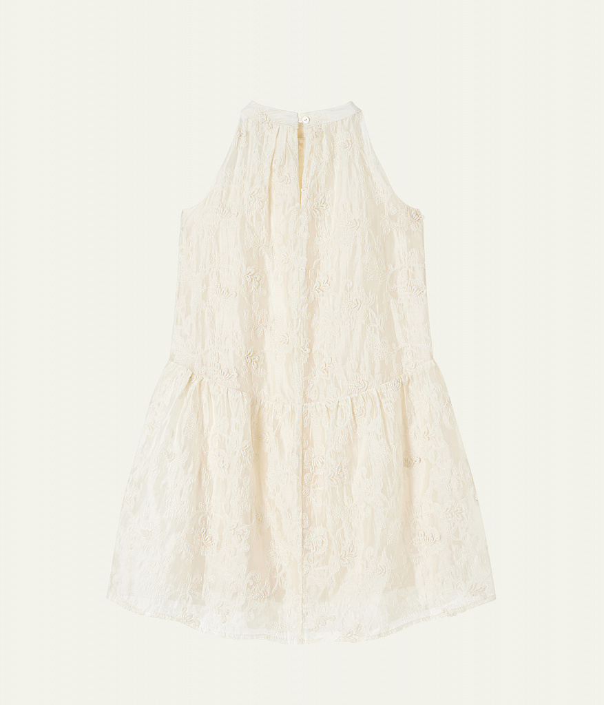GIRLS Dress/ Платье детское/SS24TKG001 молочный