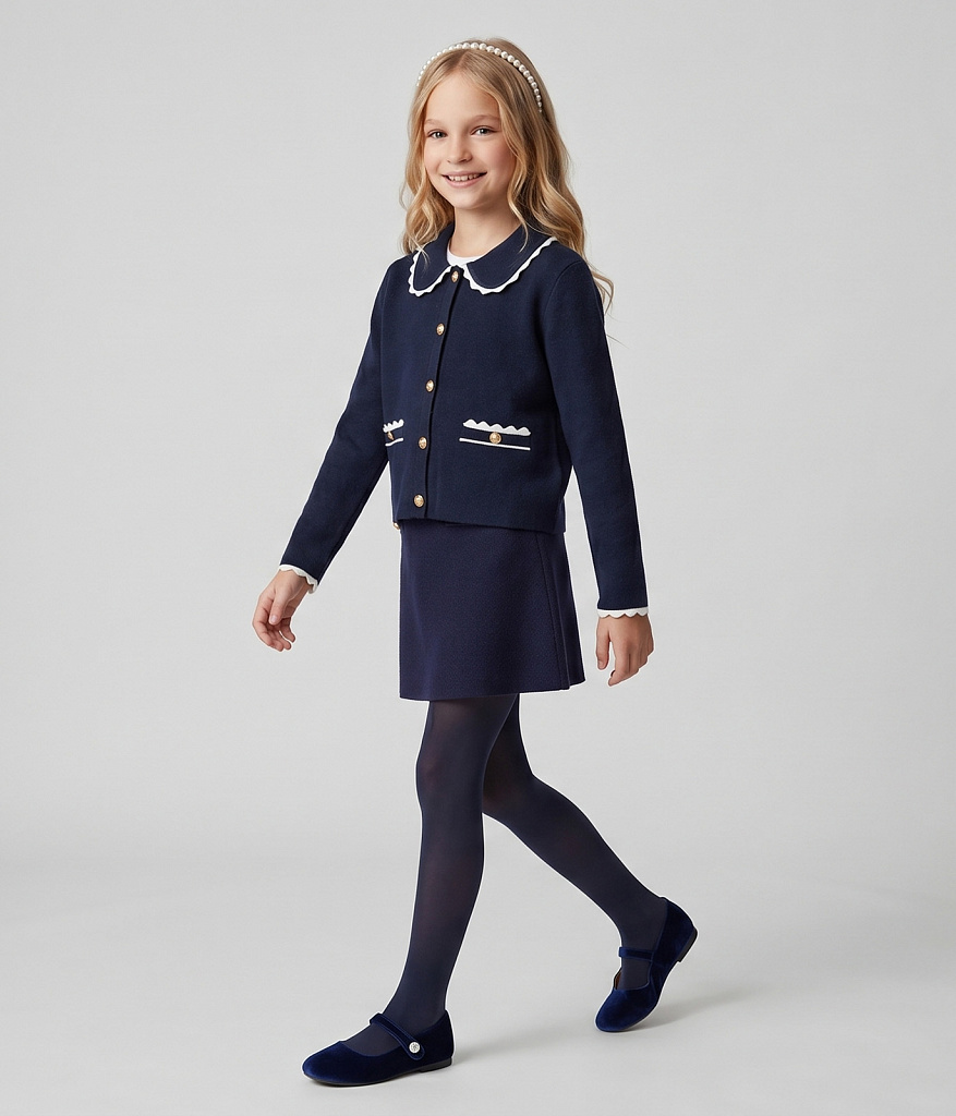 GIRLS Cardigan/Кардиган детский/AW26TKG003 синий